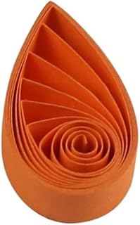 ODETOJOY Quilling Strips 5mm Paper Quilling Set Solid Color Star Origami Paper DIY Hand Crafts Single Color Quilling Paper Filigee Strips (Orange)