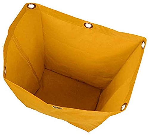 Replacement Janitorial Cart Bag,Waterproof High Capacity Thickened Housekeeping Commercial Janitorial Cleaning Cart Bag(16 X 11 X 27Inches) (Yellow) #TOP3