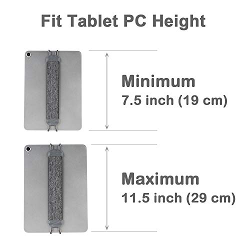 Hand Strap Holder Tfy For Tablets, Ipad, & E-Readers - 11-Inch Ipad Pro, Ipad, Ipad Mini 6, Ipad Air 5, Samsung Galaxy Tab & Note - Google Nexus - Asus Transformer Book And More -Gray #TOP4