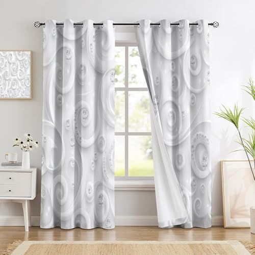 Draperies intérieures opaques 140x225 cm style raffiné