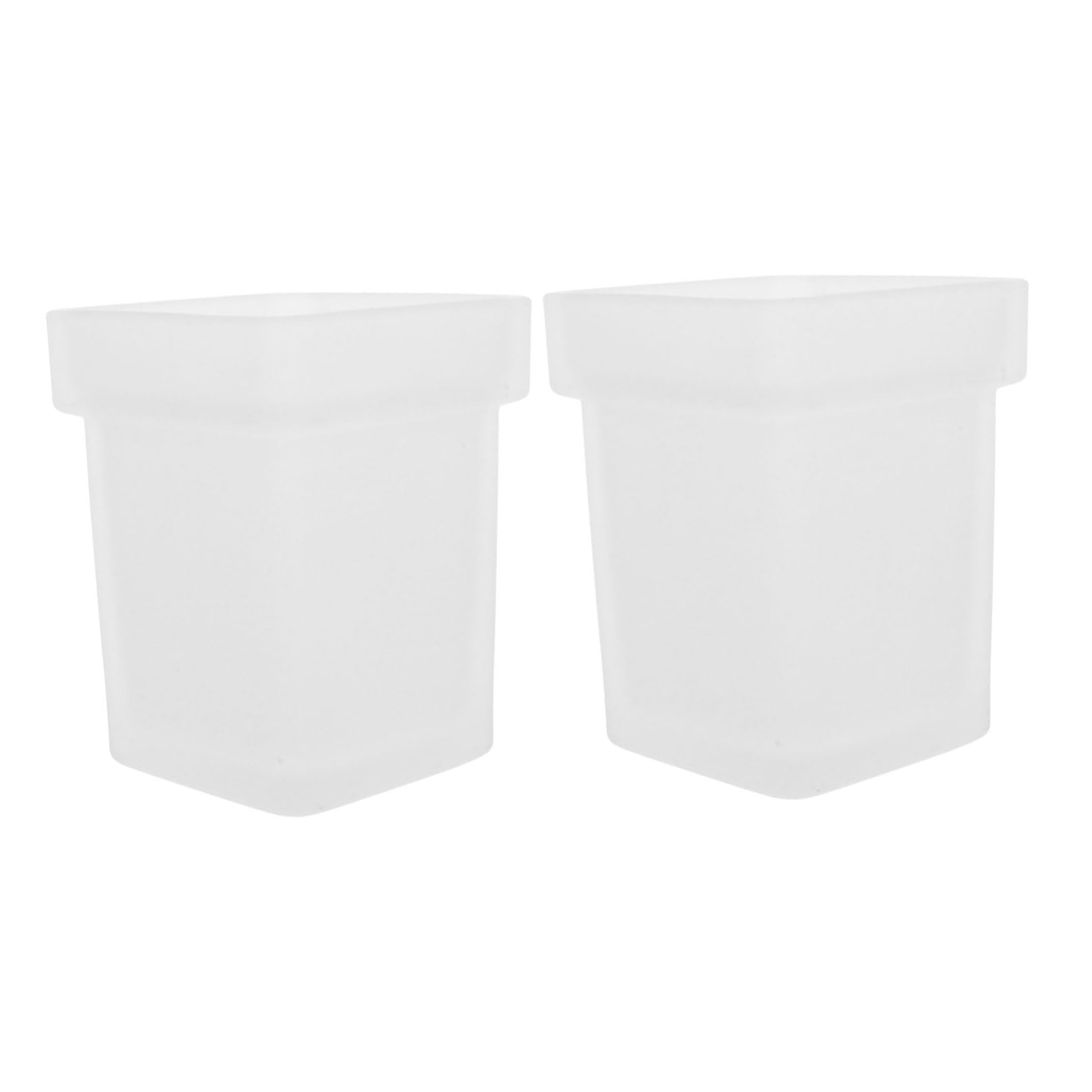 Support de brosse pour cuvette de WC Toyvian en verre carré pour deux toilettes
