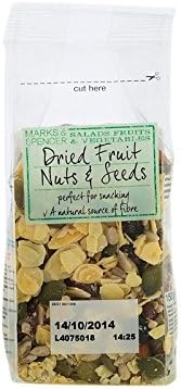 Marks & Spencer Dried Fruit Nuts & Seeds 4.2 oz (120 g) - (Marks & Spencer) Dried Fruit Nuts & Seeds 4.2 oz (120 g)