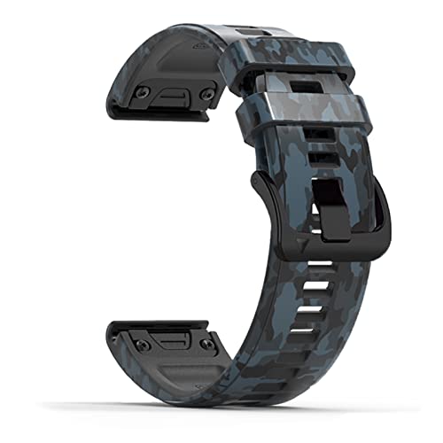 Bracelet silicone 22mm pour Garmin Fenix anti-irritation motif agate