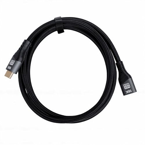Cable HDMI 16K hembra a macho extensor de interfaz multimedia 2.2 Topiky 96 Gbps 6