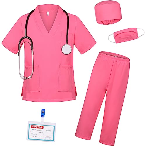 Gorkonpy Doctor Costume For Kids Boys Girls Toddler Doctor Costume With Lab Coat Halloween Party Dress Up thumb #1