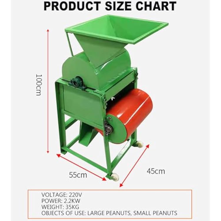 Commercial Peeling Machine, 3000W Peanut Peeling Processor Machine, Automatic Groundnut Thresher Small Peanut Shelling Machine