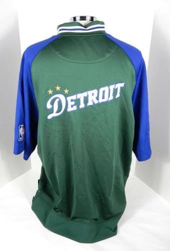 2022-23 Mens Detroit Pistons Game Issued Basketball Jacket Nike 3XL - Game Used NBA Jackets