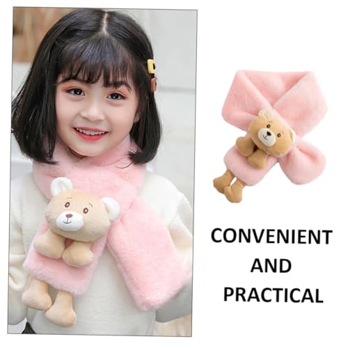 PartyKindom 1pc Boy Girl Soft Furry Neck Warmer Scarf for Cute Thick and Warm for Outdoor Activities and and Girls4