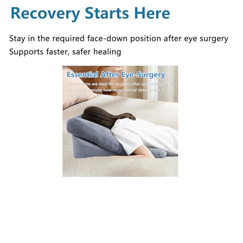 Almohada para dormir boca abajo ajustable y cojín facial postoperatorio 4