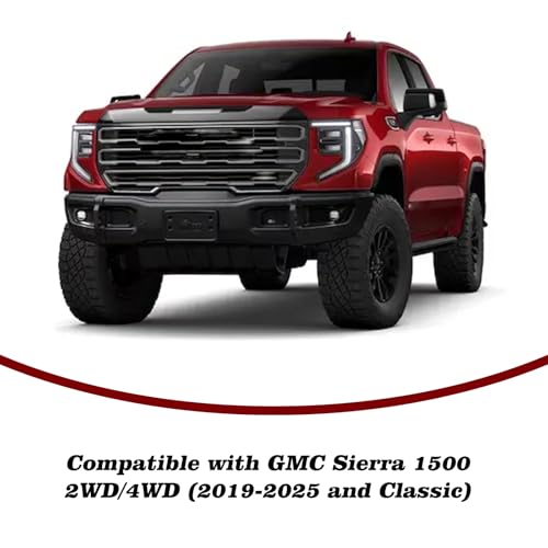 Image of RYANSTAR RACING Mud Flap Replacement Kit Compatible with GMC Sierra 1500 2WD 4WD 2019-2025 & Classic Including Front and Rear Parts Heavy Duty ABS Easy Install Increased Tire Clearance