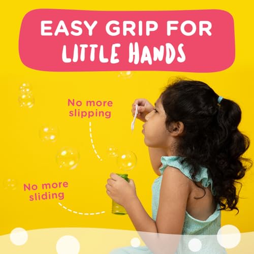 Image of dabble POP n Play | Magic Bubbles | Non-Toxic & Child Safe | Pack of 2 | Bubbles for Kids | Fancy Starry Wand | for Ages 3+