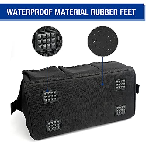 WORKPRO 18-inch, Large Heavy Duty Tool Bag Organiser, Multi-Purpose Wide Open Mouth Storage Bag, Waterproof Electricians Tool Bag with Adjustable Shoulder Strap