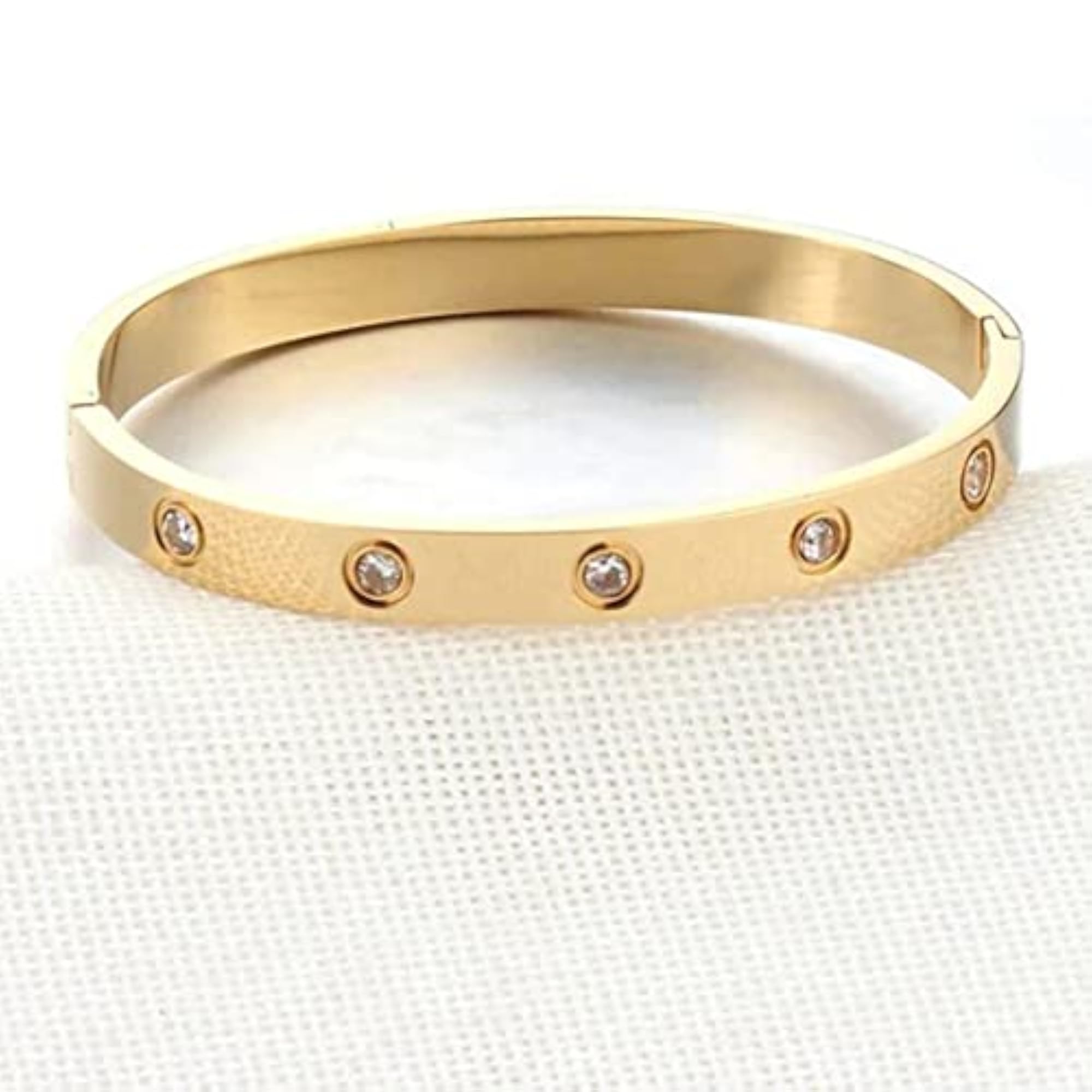 Contemporary Plated Love Bracelet
