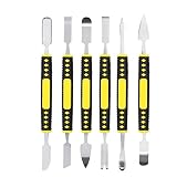 Zhouocea Metal Crowbars 6-Piece Set,Precision Electronics Repair Tools Metal Hand Tool Sets Professional Electronics Repair Tools for Mobile Phone Laptop