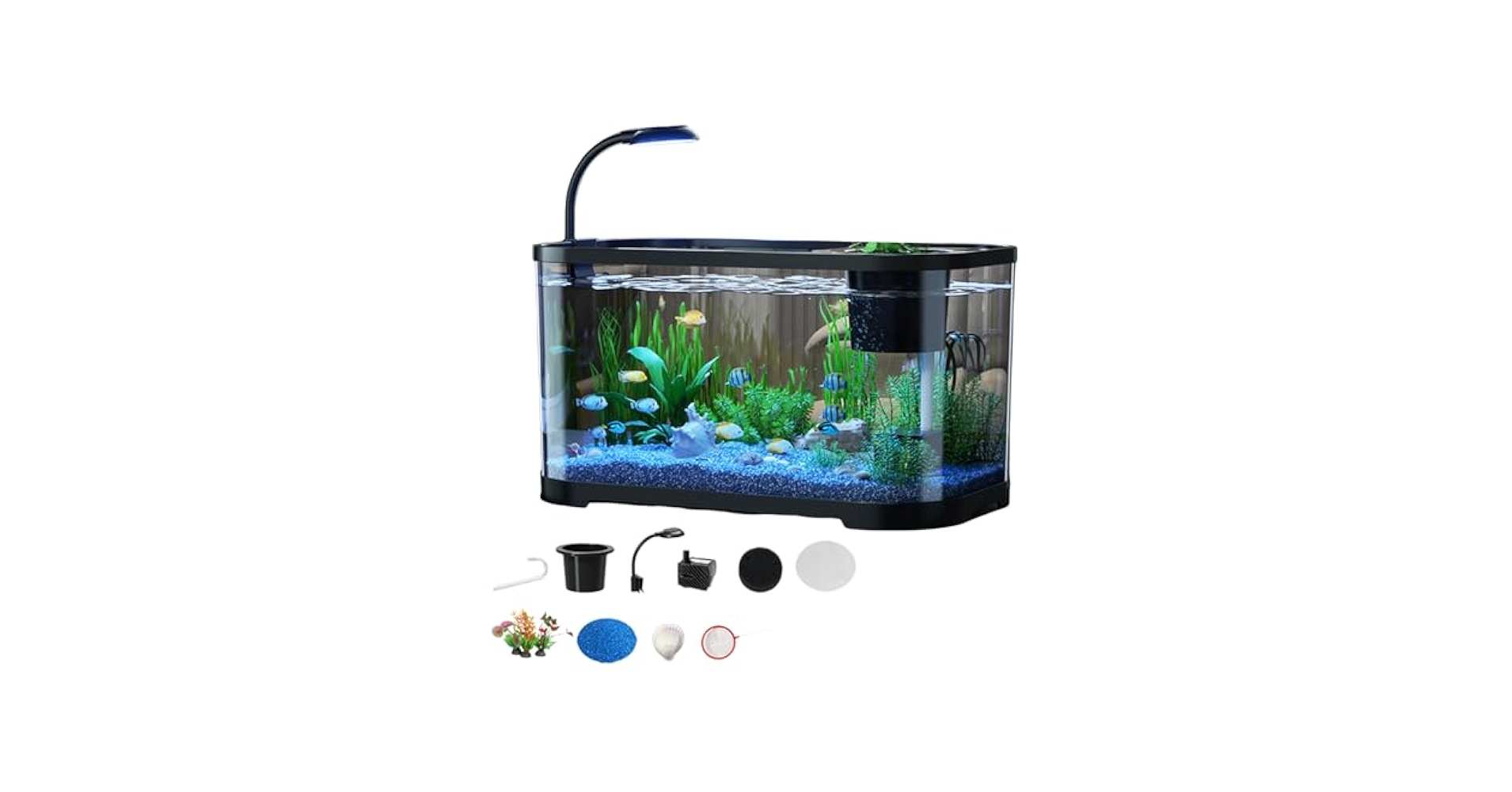 Amazon | 水槽 アクアリウム スターターキット 一体型水槽セット