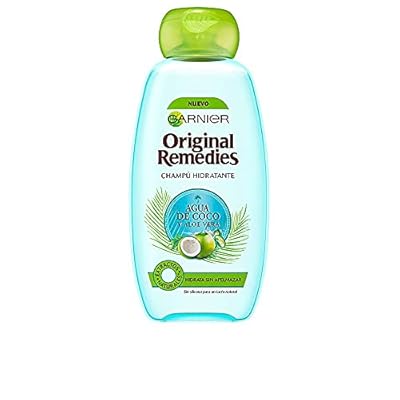 Garnier Original Remedies - Champú Hidratante Agua de Coco y Aloe Vera para Pelo Normal - 300 ml