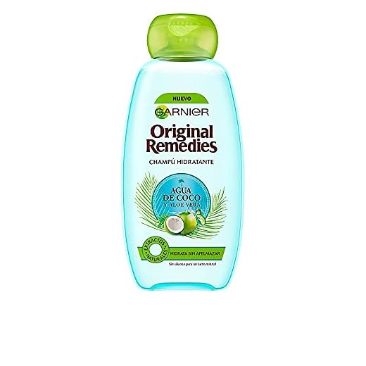 Garnier Original Remedies - Champú Hidratante Agua de Coco y Aloe Vera para Pelo Normal - 300 ml