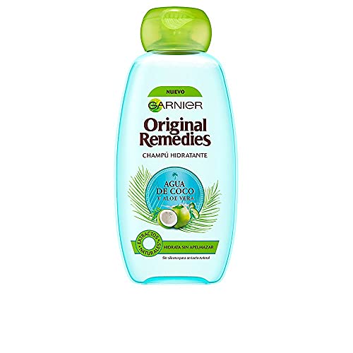 Garnier Original Remedies - Champú Hidratante Agua de Coco y Aloe Vera para Pelo Normal - 300 ml