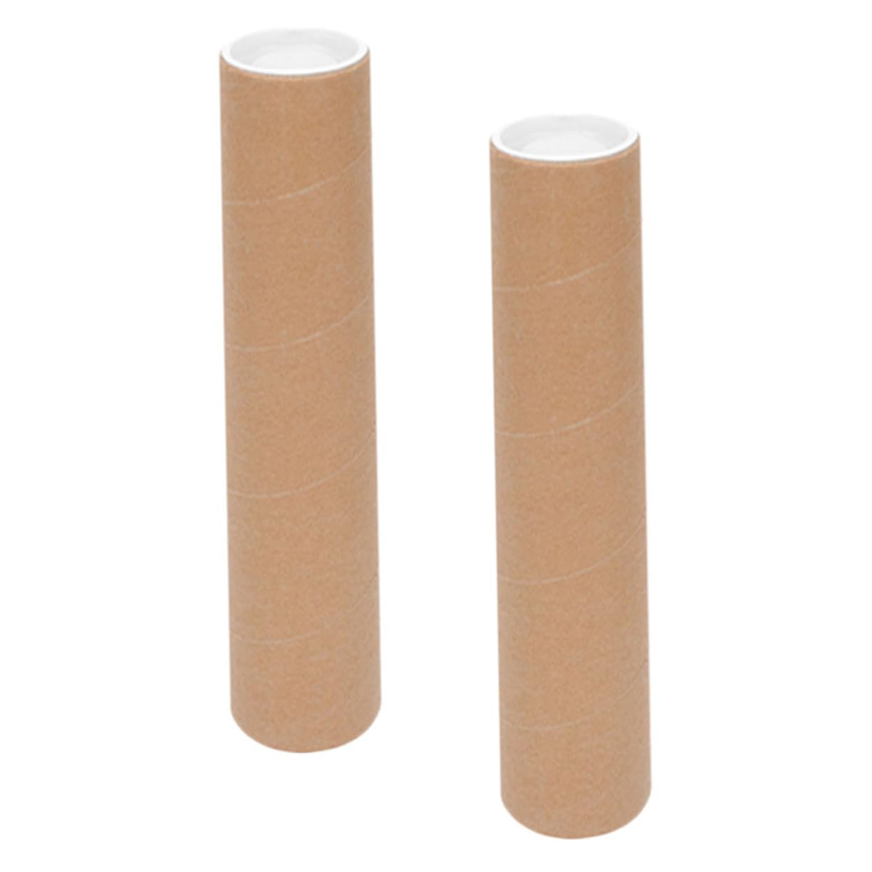 STOBAZA Sturdy Paper Tube Mailers 2x 15 Inches Sealed Caps for Artwork and Document Storage