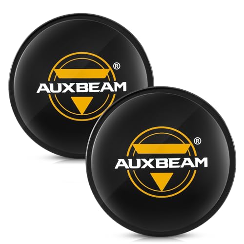 Auxebam 4 inch Pod Light Covers Black Round Offroad Light Cover Waterproof Polycarbonate Protective Lens for Round LED Pod Lights Driving Fog Light (Fit for ZD000668 ZD000669 ZD000704 ZD000752)