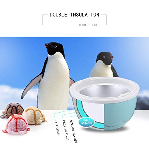 AYDQC Mini-Eismaschine, gefrorener Desserthersteller, einfache Bedienung, doppelte Isolierung, gefrorener Joghurt… – Bild 5