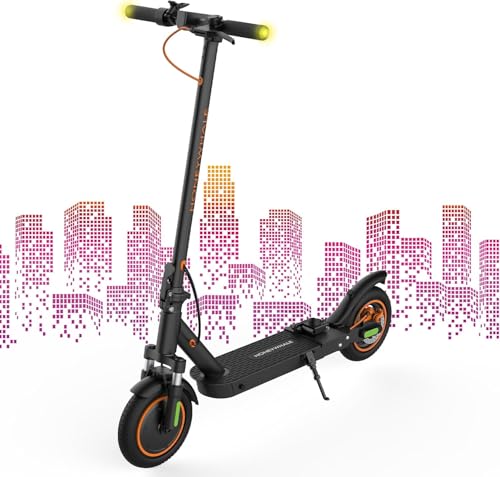 Kukirin Patinete Eléctrico Adultos Todoterreno,Patin Electrico,Scooter Electrico Potente Plegable/Autonomía de 40 km/Ruedas de 10'/Carga máxima 120kg/IP54/Doble Frenos de Disco,M2MAX