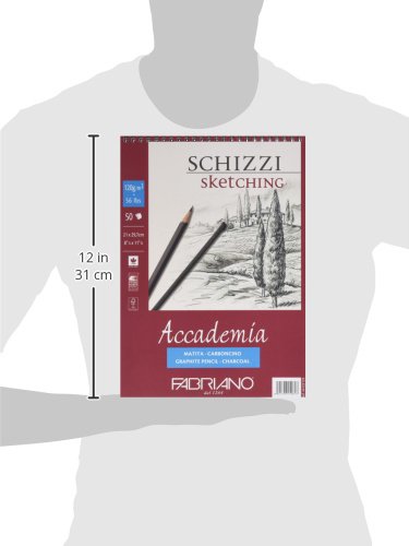 Bloco Accademia Fabriano Sketching 120g/m² 21X29,7cm 50FL