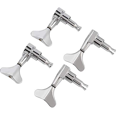 Fishtail Shaped Bass Tuning Pegs: Replacement, Strong Structure, for Bass Maintenance and Replacement (Silver)