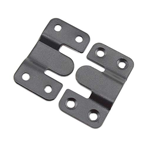 Image of 8 Pack Z-Clips Flush Mount Bracket, Heavy Duty Picture Hanger Wall Mounting Bracket, Hardware Kit with Screws and Interlocking Wall Mount Hardware for Hanging Mirrors,Panels Large