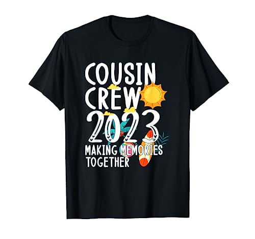 Cousin Crew 2023 Summer Vacation Beach Family Trip Matching Maglietta