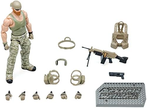 valaverse 1/12 Scale Action Force Modern Military action figure , 6.5 inch American Military Soldiers，US Army and SWAT Toy Soldiers with Military Weapons Accessories about Playset Collectable Figures