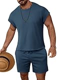 Perfektes Geschenk: Das 2-teilige Pyjama-Set für Herren ist auch ein ideales Geschenk für Ihren Ehemann, Freund, Vater, Bruder und Freunde zum Valentinstag, Jubiläen, Hochzeiten, Pyjama-Partys, Flitterwochen, Geburtstag, Neujahr oder anderen Festivals für Nachtwäsche, Loungewear und den Alltag