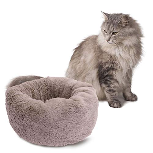 Donut Cuddler Round Donut Cat and Dog Almofada Cama Aquecimento e Canil Sofá Confortável Para Cachor