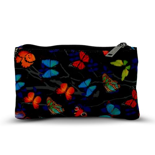 Image of VISMIINTREND Flat Butterfly Zipper Pouches - Document Holder, Pen & Pencil Case, Cosmetic Pouch, Travel Organizer
