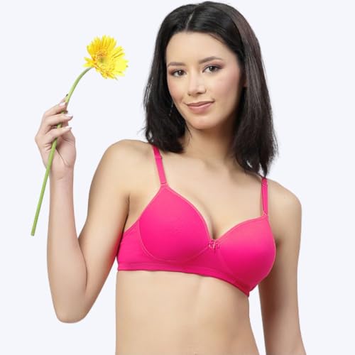 Image of Floret Women's Convertible-Straps T-Shirt Bra Lightly Padded & Non-Wired Medium Coverage Bra