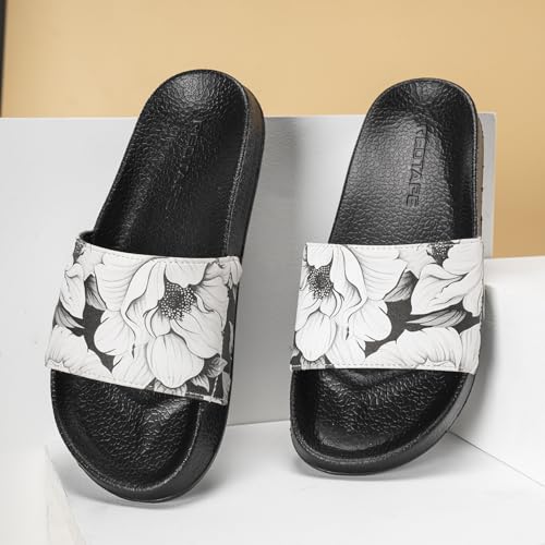 Image of Red Tape Womens Sliders in Slate Blue | Casual Pool Sliders | SLATE BLUE | 3 UK