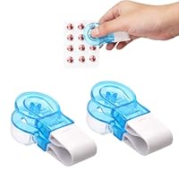 Tragbarer Pillenentferner, 2 Stück Tragbarer Pille Taker Berührungslos Einfach Herauszunehmen Tragbar, für Unterwegs Tablettenspender Pillenentferner Werkzeug für Ältere Menschen Behinderte