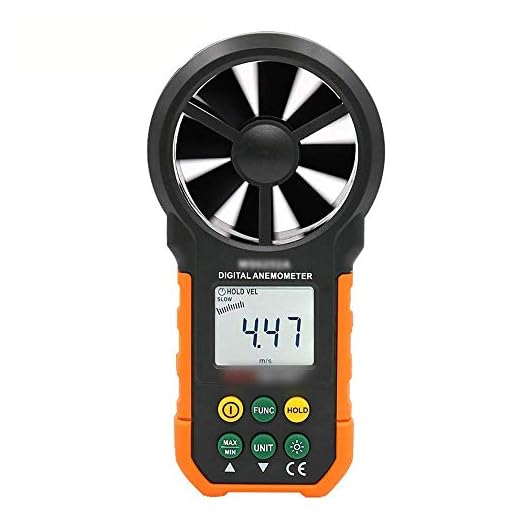 High-Precision Anemometer Wind Speed Air Volume Wind Meter Digital Anemometer (Color