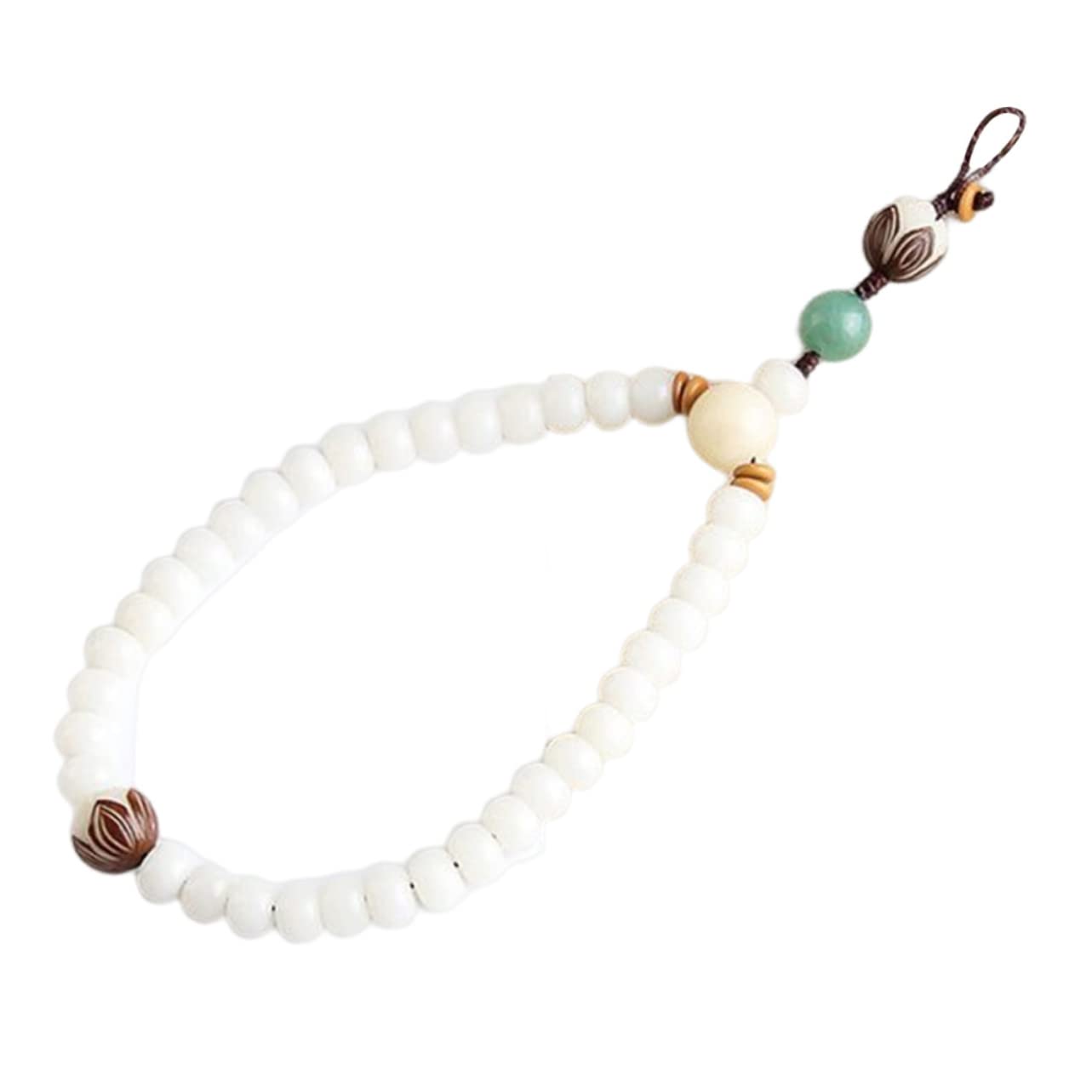 Bodhi Handy Kette mit Perlen Verstellbar Abnehmbar Stilvolle Telefon Tragekette für Schlüssel Verlust Handyband für Frauen Chinese Style Design