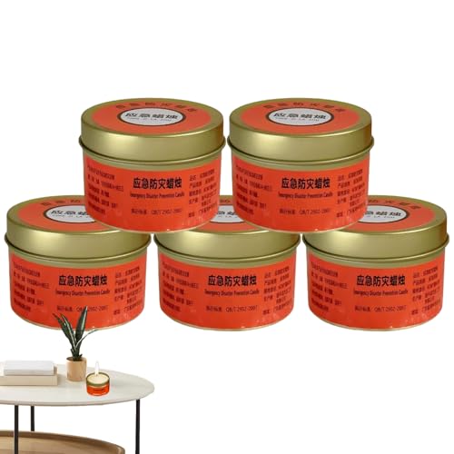 Überlebenskerzen - Set Mit 5 Langhaltenden Kerzen Ohne Duft - 20-30 Stunden Brenndauer, Vielseitiges Outdoor-Zubehör Für Camping, Krisenvorsorge & Notbeleuchtung – Bild 8