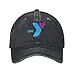 Ymca Hat Adjustable Baseball Cap Cotton Cowboy Hat, Fashionable for Man Woman Black