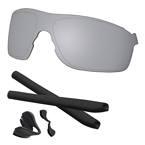 Image of EV Zero Pitch Lenses & Rubber Kits Replacement for Oakley Polarized OO9383 Sunglass