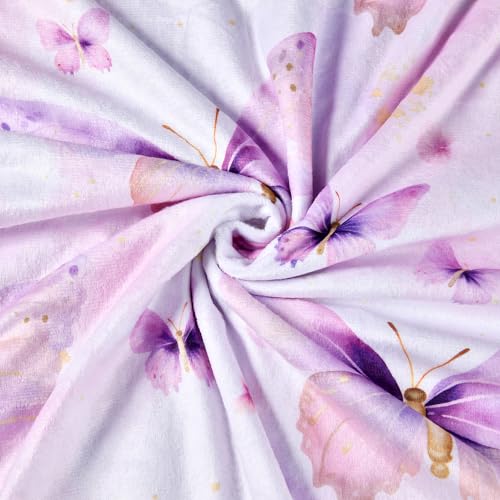 Image of Baby Blanket, Soft Minky Warm Blanket for Boy or Girl, Receiving Blanket with Double Layer Dotted Backing for Newborns Nursery Stroller Toddlers Crib Bedding (30 x 40 Inch) Rainbow