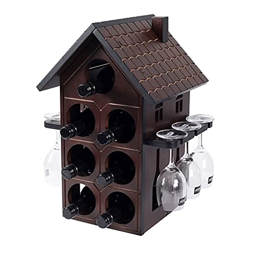 Soporte para botellas de vino de madera YYDS 7 botellas miniatura 1