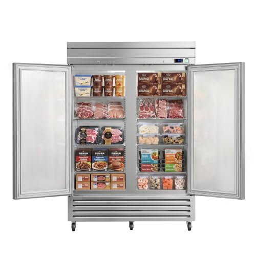 Image of 54 inch Reach-In Freezer, 42 Cu.Ft Stainless Steel Upright Freezer