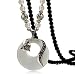 Nataliya Pendant Statement Necklace (Black Bead Long Necklace)