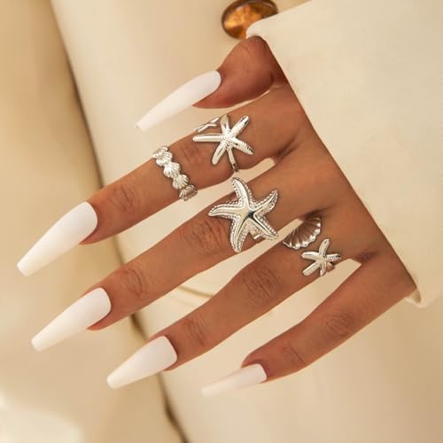 Image of Shining Diva Fashion Combo Set Gold and Silver Plated Rings for Women and Girls Stylish