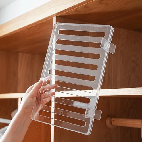 Séparateur d'étagère vertical et support adhésif pour rangement de placard