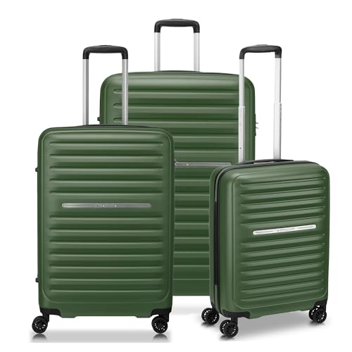 RONCATO Ibiza Set 3 Trolley Rígido 4 Ruedas con TSA, verde militar, Set 3 trolley
