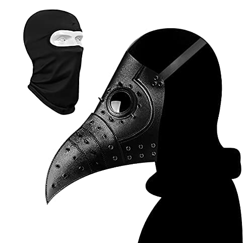 Plague Doctor Mask Costume - Includes Long Nose Beak Bird Mask and...